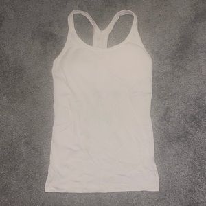 White Lululemon Ebb to Street Tanktop! Size 6!